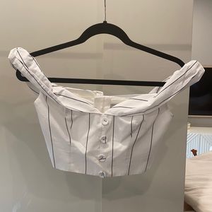 Finders Keeper Alps Bodice - Off shoulder Crop Top